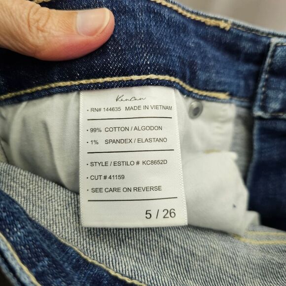 KanCan Russell Distressed Mid Rise Boyfriend Jeans Size 5/26 - Picture 6 of 9